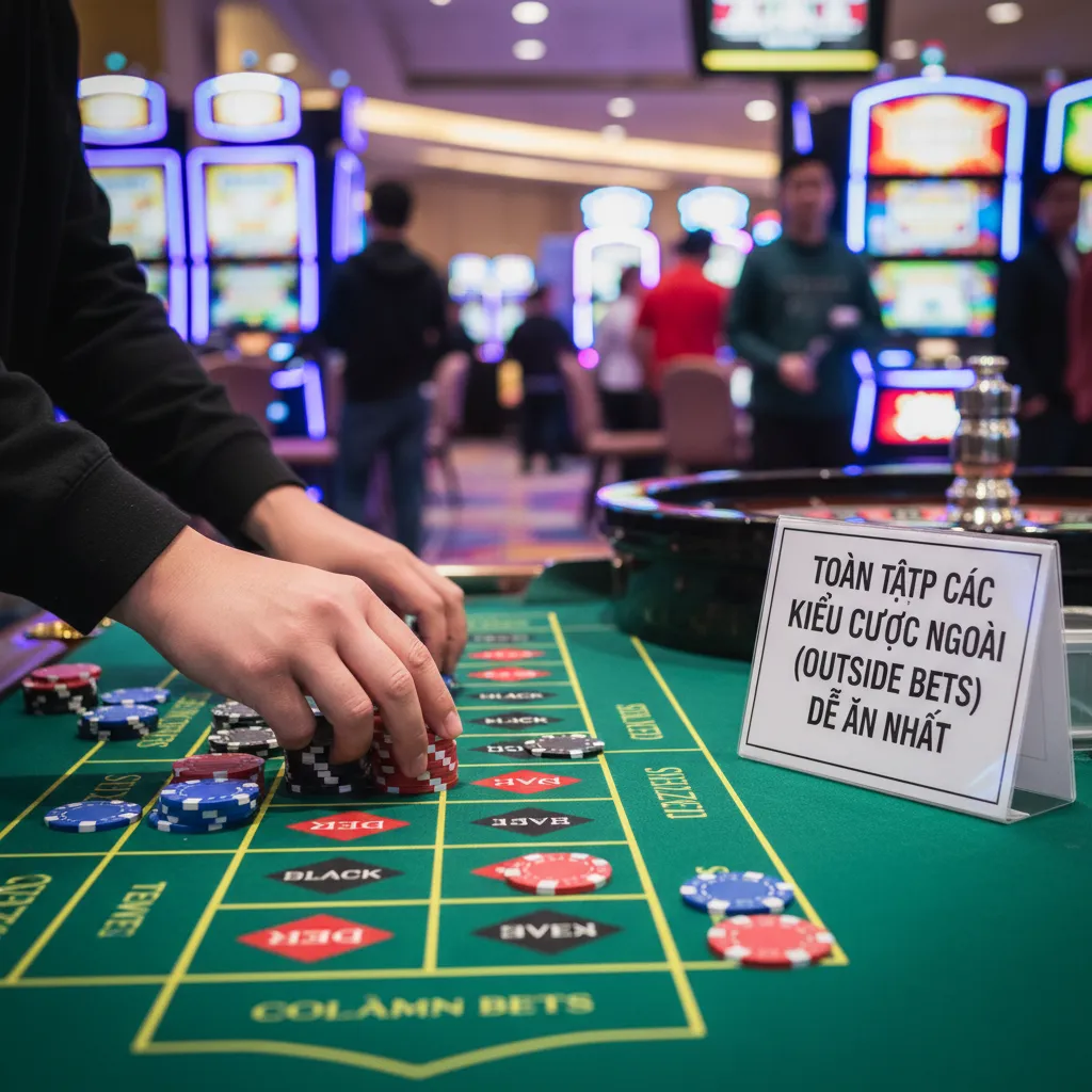 Ví dụ về các loại cược ngoài trong Roulette